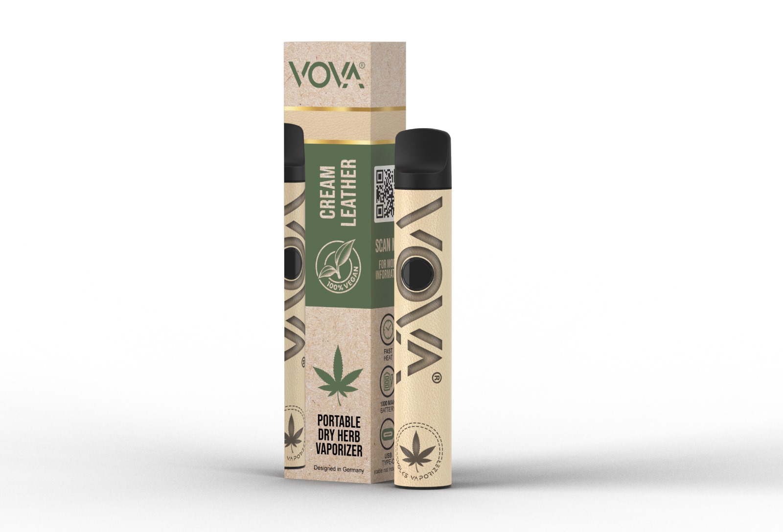 VOVA (VOlks VAporizer) Portable Dry Herb Vaporizer – 100% Vegan