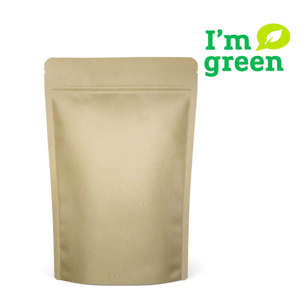 Doypack Kraftpapier - I'm Green - 85x140mm